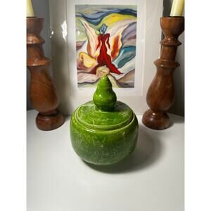 Beautiful handcrafted greenceramic pot